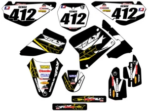 2001-2004 RM 85 13 FLY Black Senge Graphics Kit Compatible with Suzuki - Picture 1 of 10
