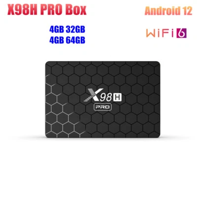 X98H Pro Allwinner H618 TV Box Android 12 4G 32/64G Support AV1 Wifi BT TV BOX - Image 1 of 4