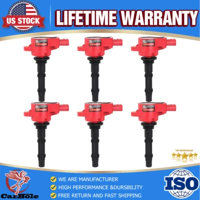 6X Ignition Coil for Mercedes-Benz SL550 S550 G550 E550 CL550 3.0L4.7L5.5L UF535 - Image 1 of 4