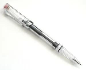 Lanbitou 3059 Piston Fill Fountain Pen, Hooded EF Nib (0.38 mm), Transparent - Picture 1 of 8