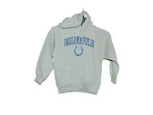 Indianapolis Colts Gray Hoodie Sweatshirt Small 4 Boys New - Picture 1 of 2