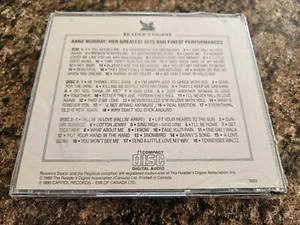 3 new! SEALED 1990 CDS ANNE MURRAY READERS DIGEST HER GREATEST HITS 55 SONGS - Picture 1 of 5