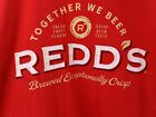 Redd's  T Shirt  XL Beer Cider Bar Pub Crisp Fresh Fruit  Together we brewed Red