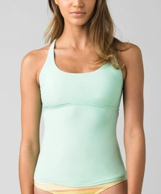 prAna Margot Sz Small (S) Multi-Back Strap Scoop Neck Tankini Top Bright Meadow - Image 1 of 4