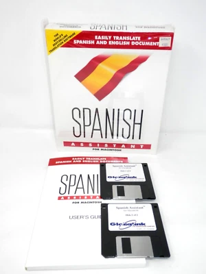 Spanish Assistant Translation Software for MAC 3.5" Floppy Translate to English - Image 1 of 4
