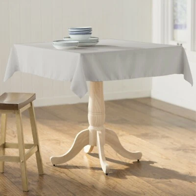 LA Linen Polyester Poplin Square Tablecloth, 58 by 58-Inch. Made in USA - Image 1 of 2