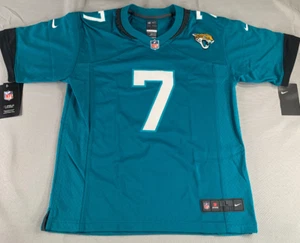 Nike NFL Jaguars Foles #7 Jersey Youth L 14/16 On Field Game Teal Player Shirt - Picture 1 of 15