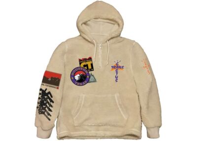Travis Scott Cactus Trails TRI-COLOR FULL-ZIP SHERPA JACKET fleece  