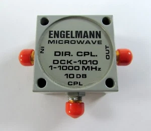 NEW Engelmann DCK-1010 Directional Coupler 50Ω 1-1000MHz 10dB SMA Connectors - Picture 1 of 2