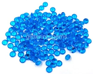 Sky-Blue Aquamarine Natural 10x10 mm Size Lot IGL Round Cut Loose Gemstone 25P - Picture 1 of 11
