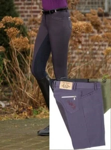 HKM Sommer Damenreithose -Paris Bloom- dunkelblau Gr. 19 (=38 Kurzgröße) *7484 - Bild 1 von 1