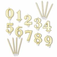 Bailym 2.76 inch 28th Birthday Candles Gold Number 28 Cake Topper for Birthday Decorations Party Decoration 