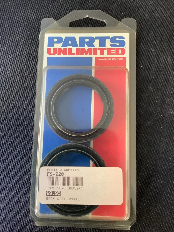 Piezas ilimitadas - PUP40FORK455048 - Sellos de horquilla delanteros, 39 mm x 52 mm x 11 mm FS-020 Foto 1 de 2