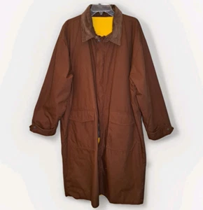 Vintage 90s Marlboro Unlimited Size XL Reversible Raincoat Trenchcoat Duster - Bild 1 von 15