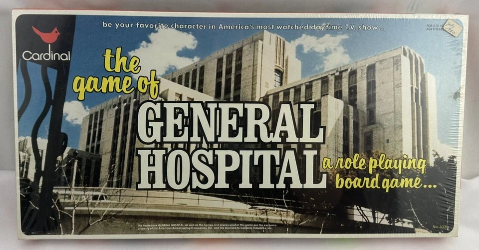 1982 General Hospital Board Game by Cardinal New/Sealed FREE SHIPPING - Image 1 of 2