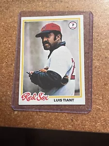 1978 Topps Baseball # 345 Luis Tiant - Picture 1 of 2