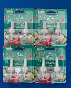 8 Glade Limited Edition Stay Cool Watermelon Plug-In Refills ~ Scented Oil - Picture 1 of 1