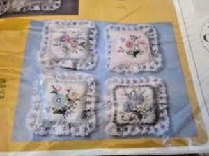 Small Wonders-Flowers Crewel Embroidery Kit #1961- 4 of 5.5x5.5 inches/14x14cm-C