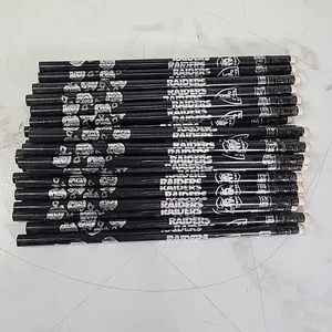 30 Vintage 90s Los Angeles Raiders NFL Football Foil Pencil (30) Pencils - Picture 1 of 1