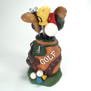 Golf Themed Cocktail Appetizer Picks 4 Inch Resin Golf Bag with 6 Skewers - Picture 1 of 7