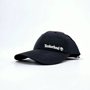 Timberland Logo Printed Baseball Cap Snapback Unisex Hat Black Outdoor NEW - Picture 1 of 10