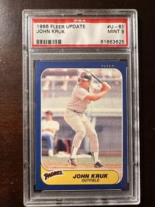 Aggiornamento Fleer 1986 John Kruk U-61 PSA 9 - Foto 1 di 2