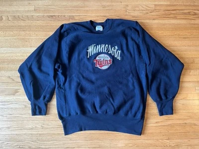Minnesota Twins VTG 80’s Champion Reverse Weave Sweatshirt Mens XL Navy USA MLB - Image 1 of 4