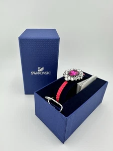 Swarovski Pink Crystal Bracelet Flower Cord - Picture 1 of 3