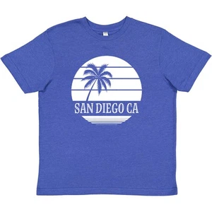 Inktastic San Diego California Beach Youth T-Shirt Ca Cities Trip Travel Summer - Picture 1 of 10