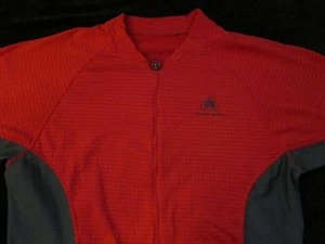 NIKE ACG Cycling Jersey RUNNING Shirt MENS Red Grey Medium OREGON SERIES 3/4 Zip - Picture 1 of 10