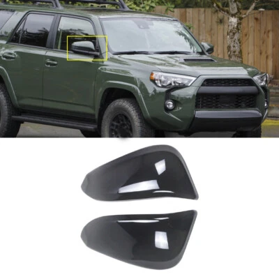 For 2014-2024 Toyota 4Runner Gloss Black Mirror Cover Replacement Top Half Tirm Foto 1 de 4