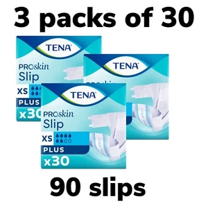 CASE SAVER PACK OF 3 TENA SLIP PLUS EXTRA SMALL 90 INCONTINENCE AIDS PANTS - Picture 1 of 4