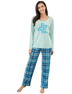 RH Pajama Set Women's Pajama Printed Comfy Fleece Long Sleep-Lounge PJ RHW2864 - Picture 1 of 16