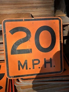 Vintage Street Sign (20mph) 18” X 18” X 3/4” - Picture 1 of 4