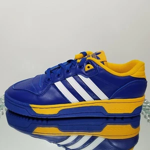NUEVO Adidas Rivalry Bajo Cuero "Azul Blanco Amarillo" - Para Hombre 13 - IF3529 - Imagen 1 de 10