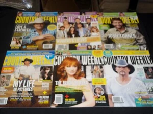 2007-2012 COUNTRY WEEKLY WEEKLY MAGAZINE LOT OF 11 - GREAT MUSIC COVERS - PB872F - Picture 1 of 2
