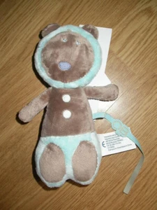 Doudou PELUCHE ESQUIMAU RENARD OB OBAIBI OKAIDI BLEU GRIS TOUT DOUX - Picture 1 of 1