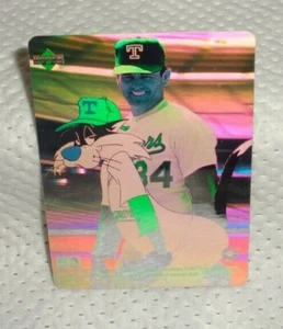 NOLAN RYAN--1991 UPPER DECK HOLOGRAM--WITH SYLVESTER--L@@K - Foto 1 di 2