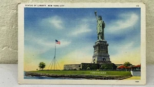 Freiheitsstatue Fortwood New York City NY Leinen unbespielt P79 - Bild 1 von 2