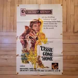Lassie Come Home ,1971 Re-Release - 1 Sheet Movie Poster 27"x 41"  - Picture 1 of 4