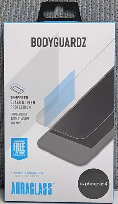 BodyGuardz Auraglass Glass Screen Protector - LG Phoenix 4 - Image 1 of 2