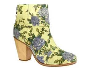 Rag & Bone klassische Newbury Blumen Bootie gelb blau Blumen Schuhe Größe 9 M 550 $ - Bild 1 von 6