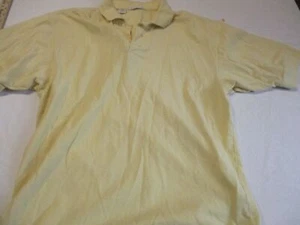 mens cutter & buck yellow button up shirt sz m - Picture 1 of 2