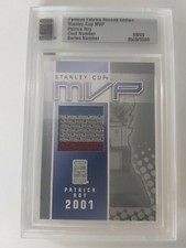 2010-2011 Famous Fabrics Second Edition Patrick Roy Stanley Cup MVP 8/9 