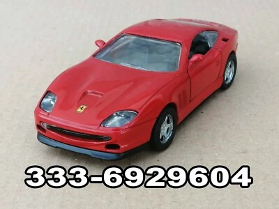 MODELLO FERRARI 550 MARANELLO SCALA 1/32 COLORE ROSSO DIECAST MODEL RED - Immagine 1 di 4