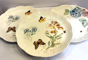 Lenox Farfalla Prato Monarca e Ortensia Piatto 11" Set di 3 - Foto 1 di 8
