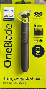 Norelco Philips OneBlade 360 Blade Trim-Edge-Shave QP2724/70 - Picture 1 of 9