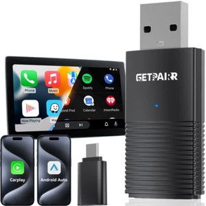 2in1 Mini Wireless Carplay Android Auto Adapter 5G Dongle USB WIFI Bluetooth - Bild 1 von 11
