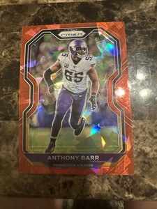 2020 Panini Prizm - No Huddle Red Prizm #221 Anthony Barr /50