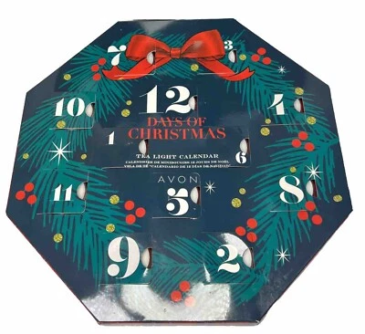 Avon's 12 Days of Christmas Tea light ADVENT Calendars Holiday Scents Avon - Image 1 of 4